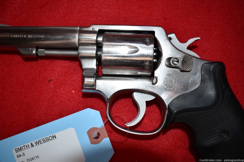 Smith & Wesson Mod 64-3 Hvy Barrel, Stainless Revolver, 38 Spl, PENNY START-img-7