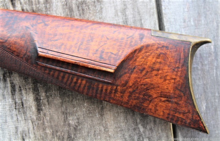 Mid 1800's Half Stock .50 Caliber Match Rifle by Amos P. Wood New York-img-13
