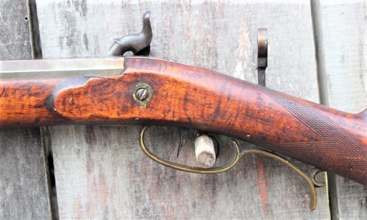Mid 1800's Half Stock .50 Caliber Match Rifle by Amos P. Wood New York-img-15