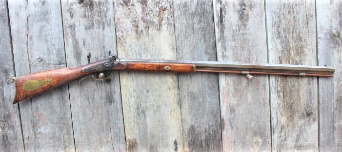 Mid 1800's Half Stock .50 Caliber Match Rifle by Amos P. Wood New York-img-0