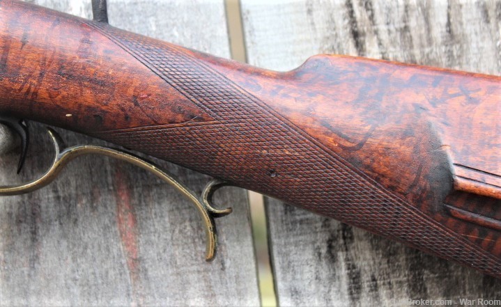 Mid 1800's Half Stock .50 Caliber Match Rifle by Amos P. Wood New York-img-14