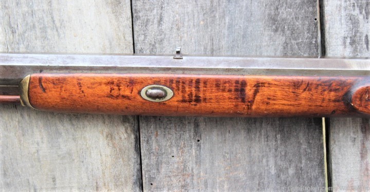 Mid 1800's Half Stock .50 Caliber Match Rifle by Amos P. Wood New York-img-16