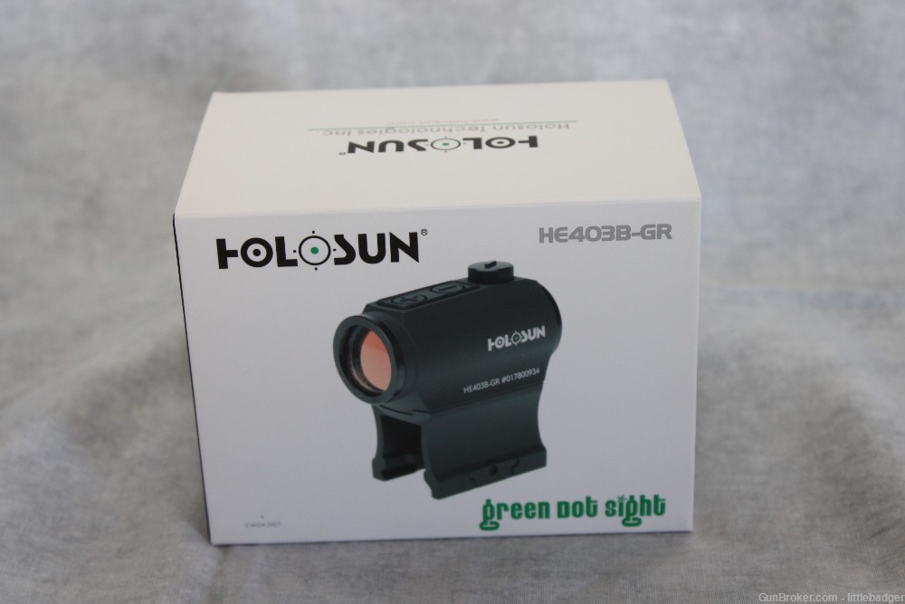 NIB Holosun HE403B-GR 2 MOA Green Dot with riser-img-0