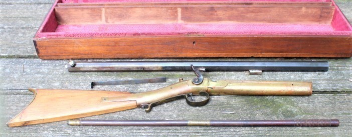 Brass Frame Hook Breech Sporting Rifle Mid 1800's-img-23