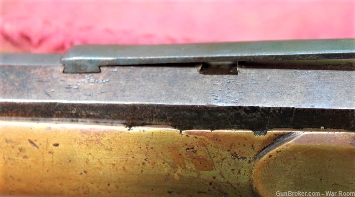 Brass Frame Hook Breech Sporting Rifle Mid 1800's-img-20