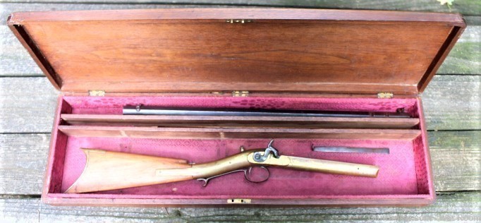 Brass Frame Hook Breech Sporting Rifle Mid 1800's-img-0