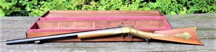 Brass Frame Hook Breech Sporting Rifle Mid 1800's-img-9