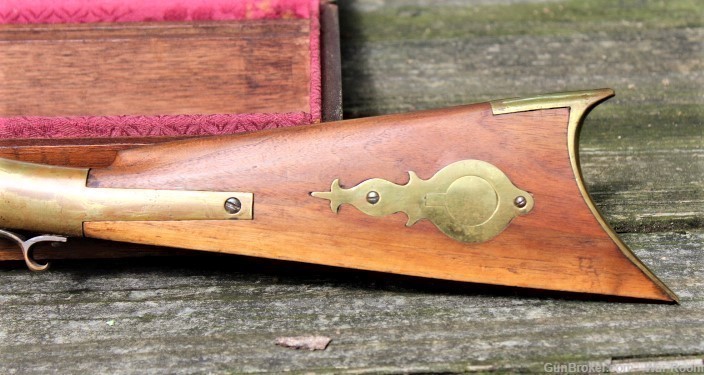 Brass Frame Hook Breech Sporting Rifle Mid 1800's-img-10
