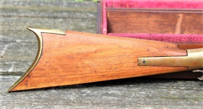 Brass Frame Hook Breech Sporting Rifle Mid 1800's-img-3