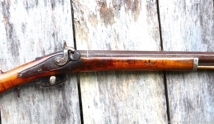 Mid 1800's Half Stock .60 Caliber Plains Rifle-img-2