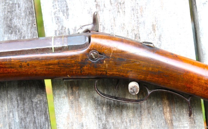 Mid 1800's Half Stock .60 Caliber Plains Rifle-img-10