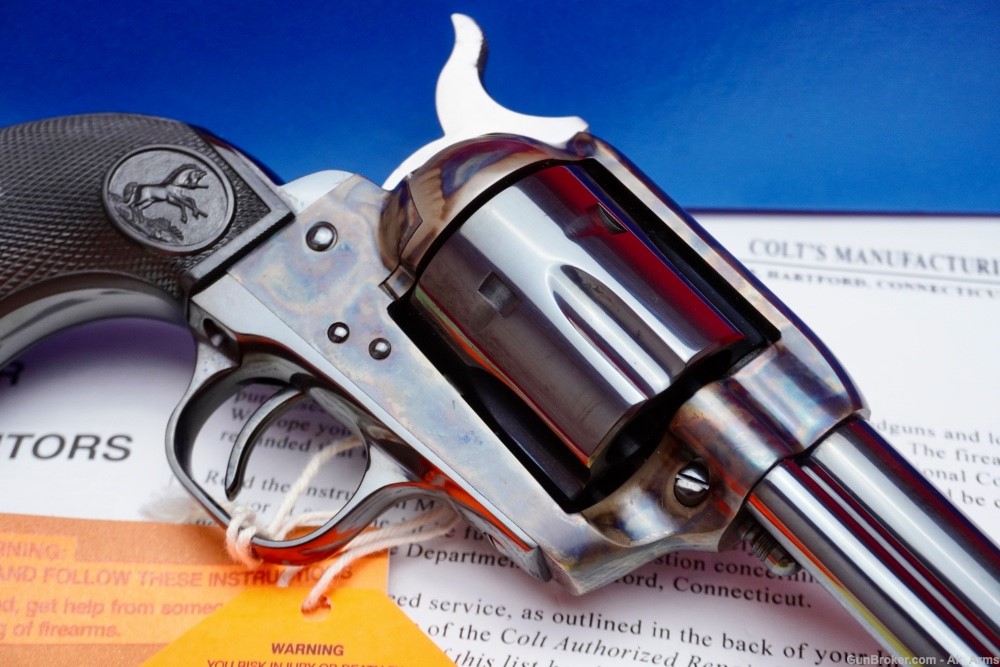 Colt Custom Shop SAA 4.75" .45 Colt/.45ACP Unfired *FACTORY DUAL CYLINDER*-img-7