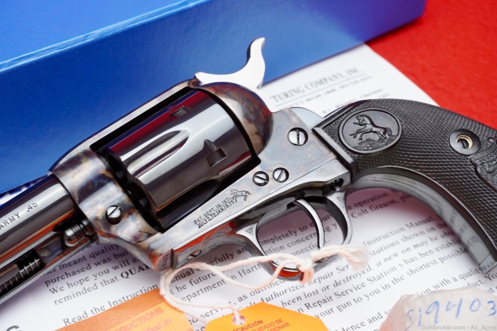 Colt Custom Shop SAA 4.75" .45 Colt/.45ACP Unfired *FACTORY DUAL CYLINDER*-img-2