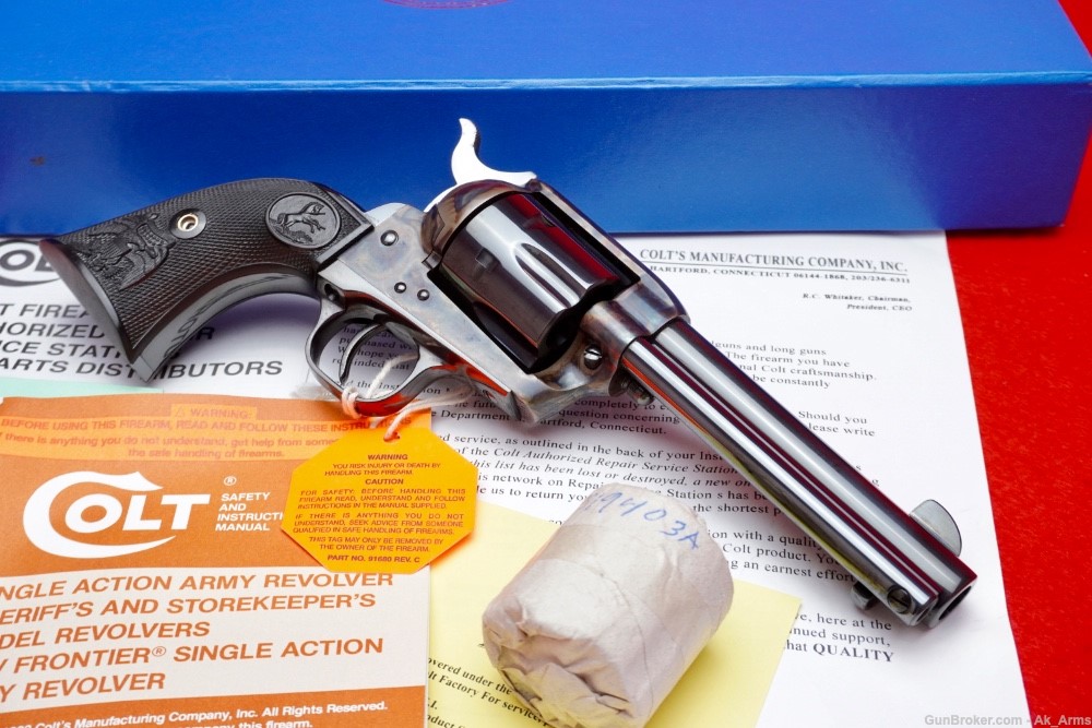 Colt Custom Shop SAA 4.75" .45 Colt/.45ACP Unfired *FACTORY DUAL CYLINDER*-img-5
