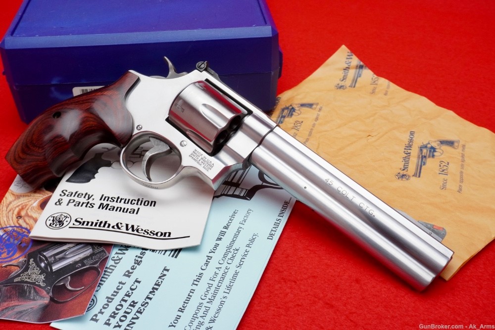 RARE Smith & Wesson 625-7 .45 Colt 6.5" Stainless *SCARCE POWERPORT MODEL*-img-4