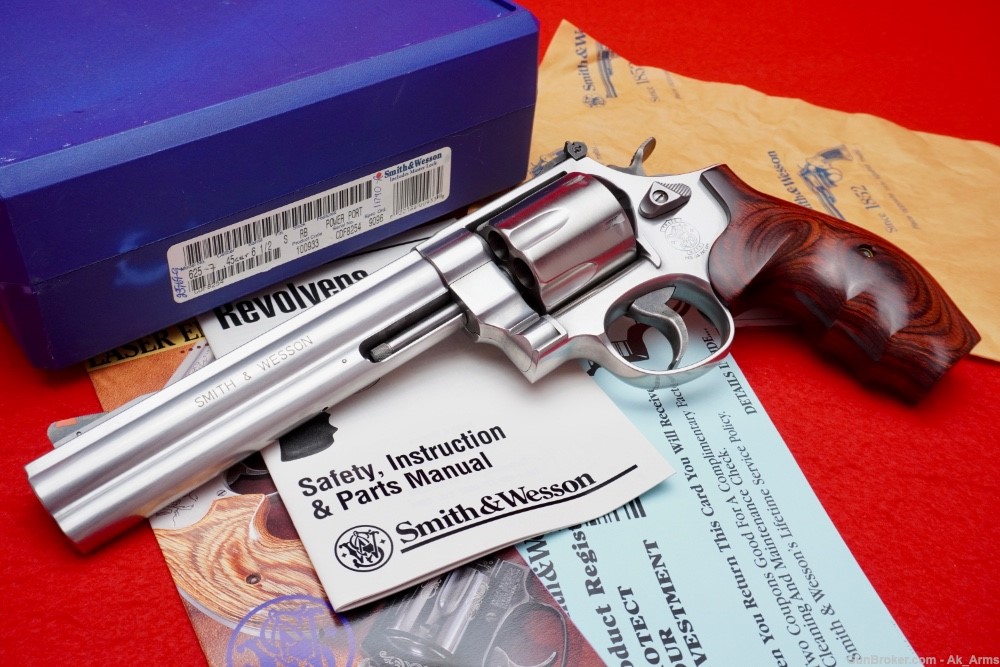 RARE Smith & Wesson 625-7 .45 Colt 6.5" Stainless *SCARCE POWERPORT MODEL*-img-0