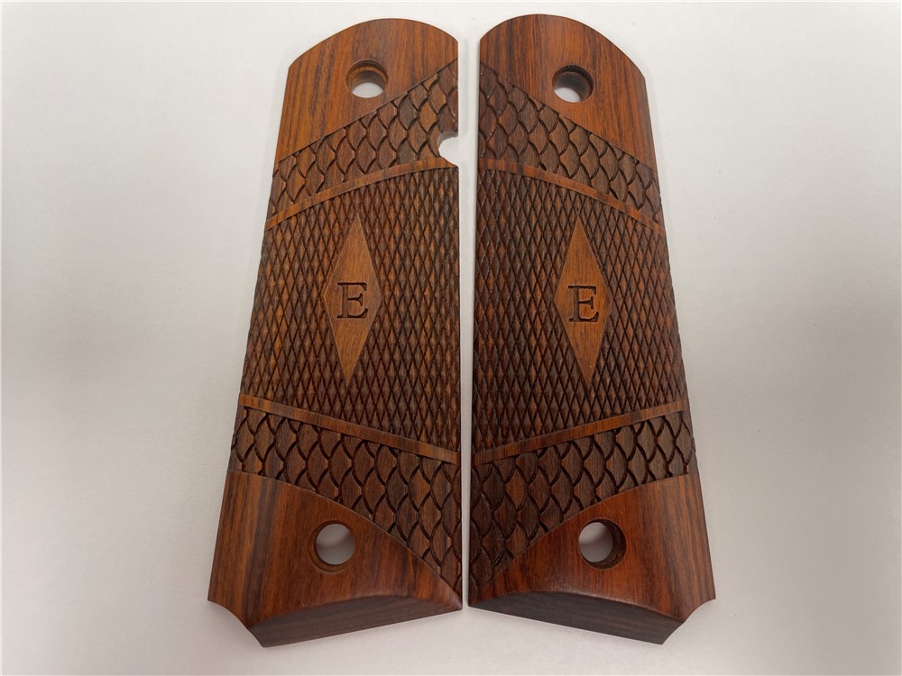 Altamont Wood Grips - 1911 Govt Super Rosewood Fish Scale -img-0