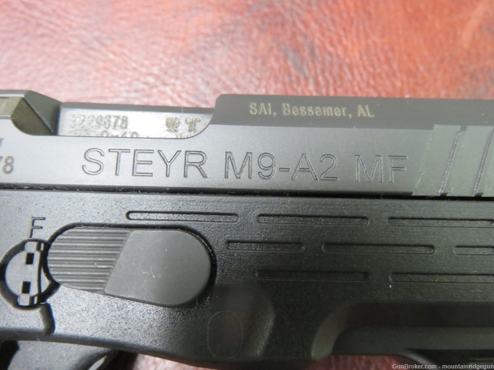 Steyr Model M9-A2 MF chambered in 9mm w/ case and paperwork. (2) 17 rd Mags-img-17