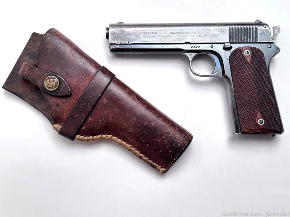 Colt Model 1905 Automatic .45ACP Made in 1907 with Very Interesting Holster-img-0
