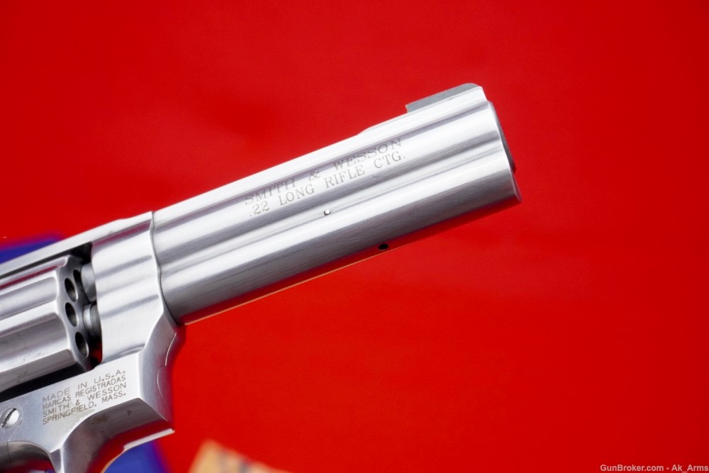 Scarce Smith & Wesson 617-4 .22LR Stainless 4" 10 Shot Revolver ANIB!-img-9