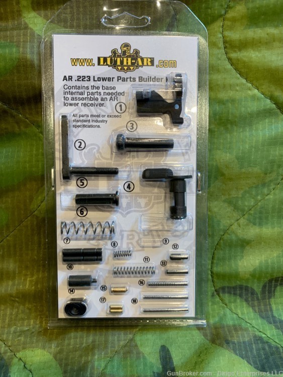Luth-AR, Lower Parts Builder Kit, No Grip, No Trigger AR-15-img-1