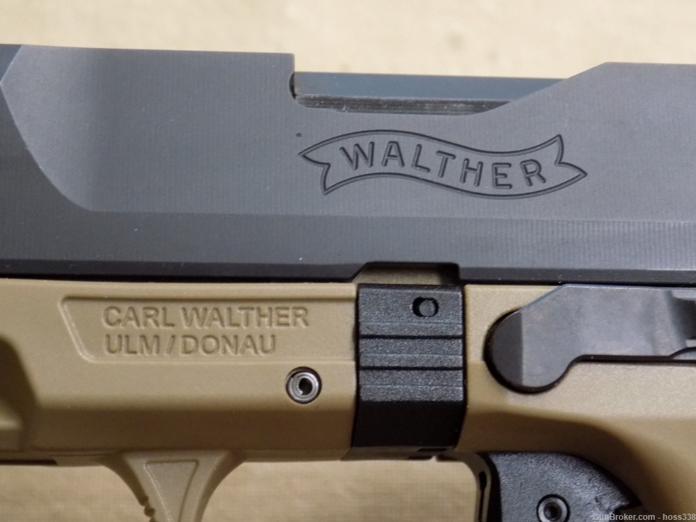 Walther PDP 9mm FDE, Optic Ready, 5" Threaded BBL, 3-18 Rnd Mags, Case-img-10
