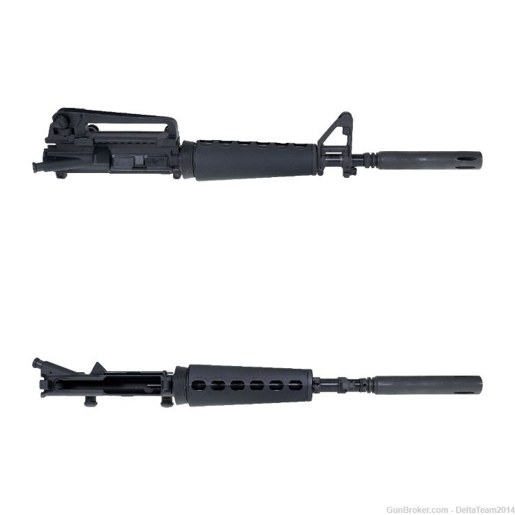 AR15 5.56 NATO Pistol Complete Upper - M16 Style Retro Extended Flash Hider-img-2