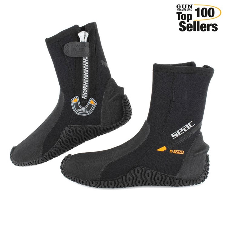 SEAC Boots, Basic Hd W/Zip 5 Mm, Color: Black, Size: S (0210006064040A)-img-0