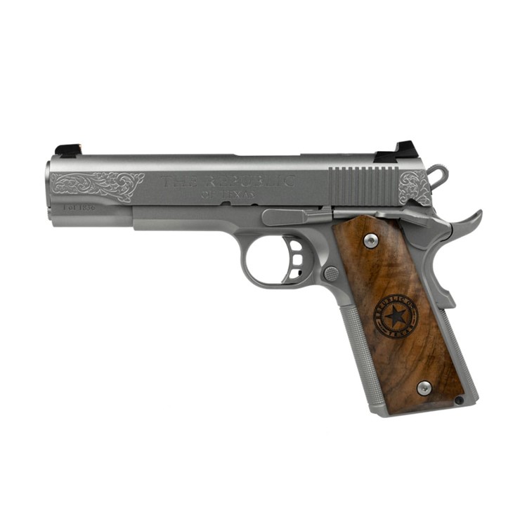 TISAS 1911 The Republic of Texas .45 ACP 5in 8rd Stainless Semi-Auto Pistol-img-2
