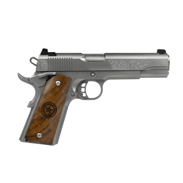 TISAS 1911 The Republic of Texas .45 ACP 5in 8rd Stainless Semi-Auto Pistol-img-1