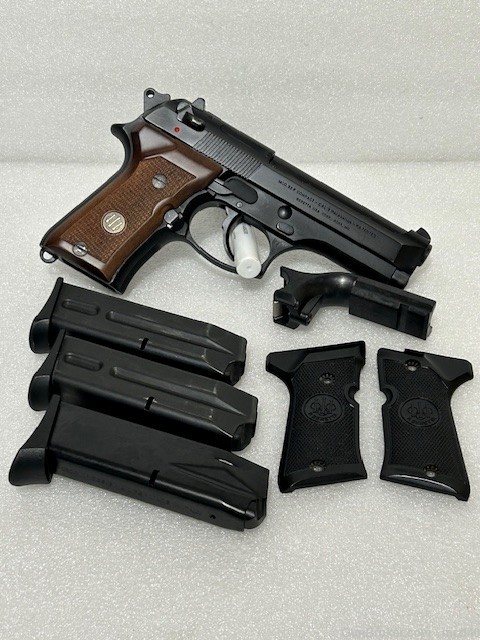 Beretta 92F Compact 9mm Wood grips 92F-C Made in Italy 92FS 92 like 92X-C -img-1