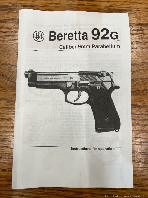 Beretta 92G Manual-img-0