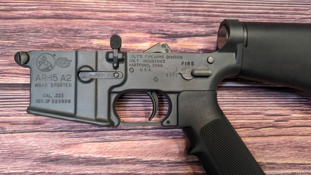 Colt AR-15 A2 HBAR Sporter PRE BAN AR 15 COMPLETE Lower Preban PENNY START -img-1