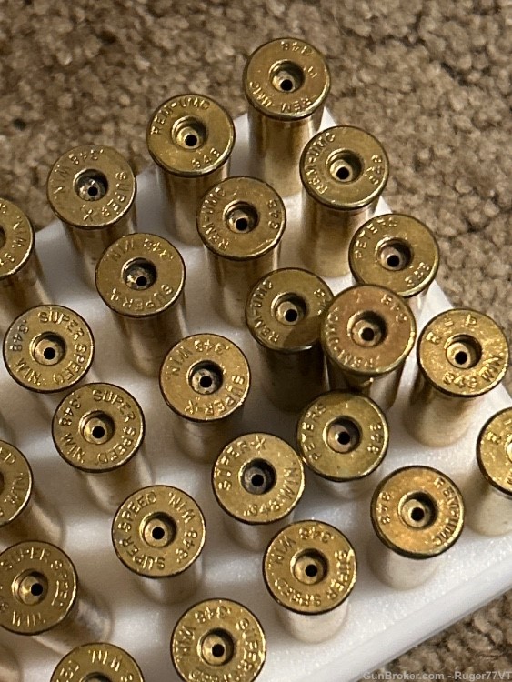348 Winchester mixed brass 51 pieces Used Fired -img-2