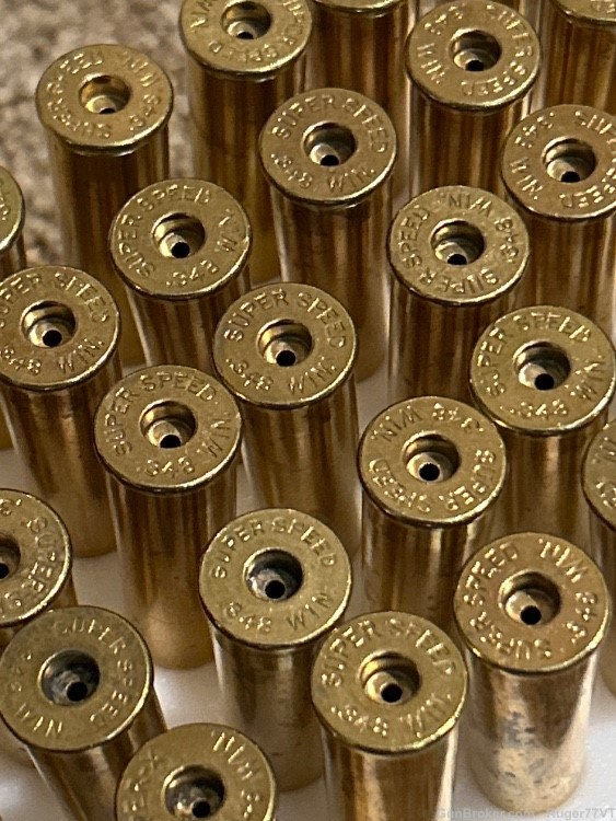 348 Winchester mixed brass 51 pieces Used Fired -img-1