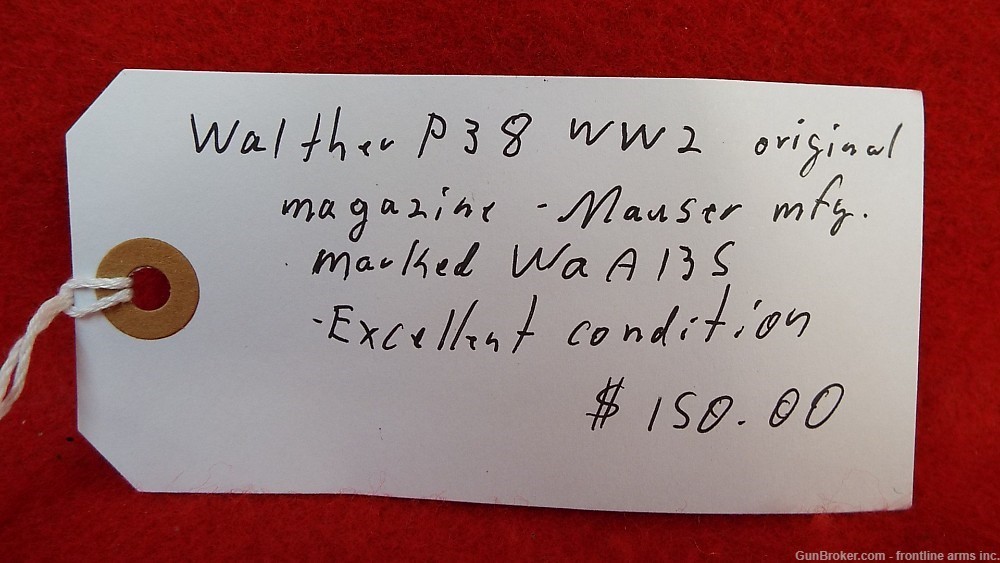 Walther P38 WW2 Original Magazine Waffen Marked WaA135-img-5