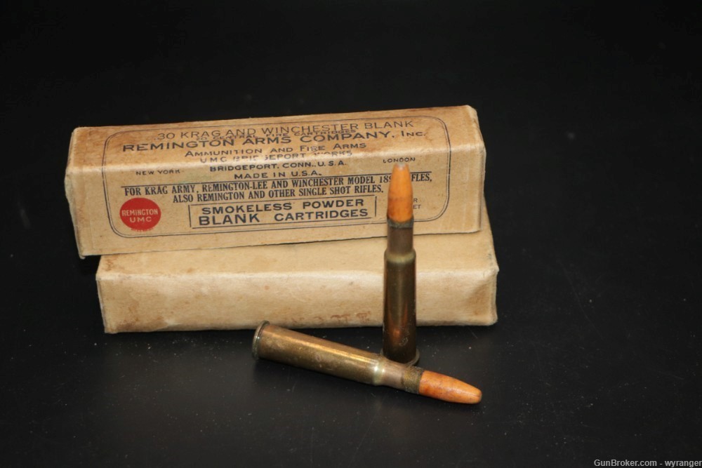 Remington UMC 30-40 Krag Blanks Partial Box of 16 Rds-img-2