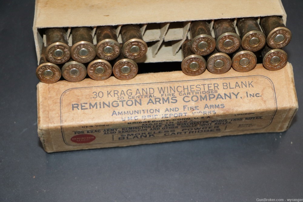 Remington UMC 30-40 Krag Blanks Partial Box of 16 Rds-img-1