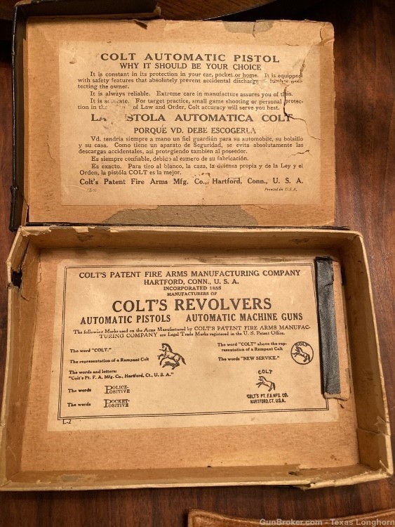 Colt M1903 .32 Pistol Type IV 1931 Factory MOP Grips Box & Papers 95%+-img-4