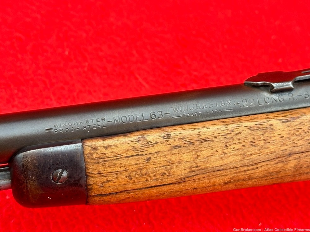 1940 Winchester Model 63 Semi Auto Rifle 22 LR 23" Barrel-img-7