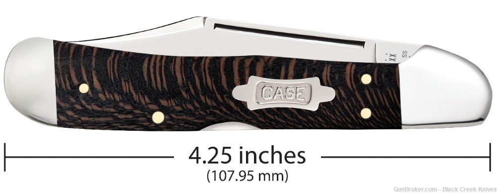 Case 25576 Sycamore Wood Copperlock Pocket kNife Tru-Sharp™ SS Blades-img-2