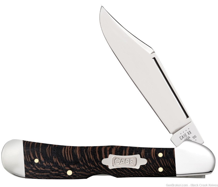 Case 25576 Sycamore Wood Copperlock Pocket kNife Tru-Sharp™ SS Blades-img-0