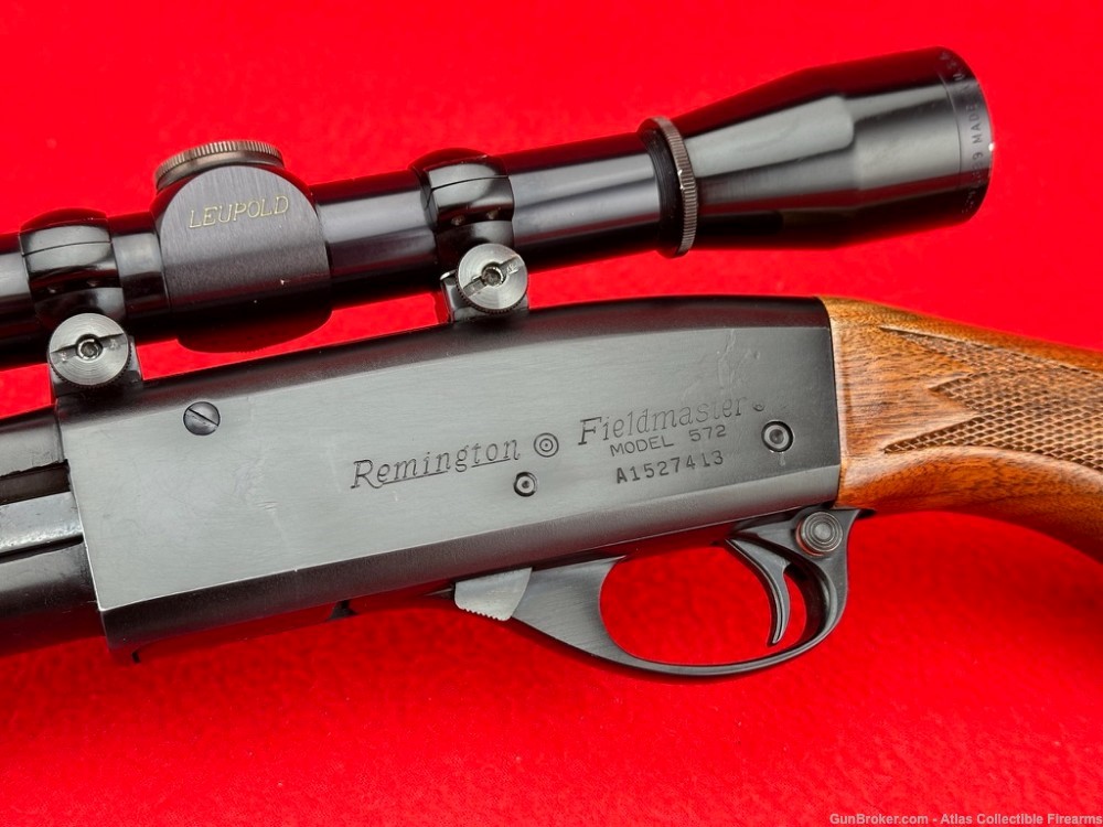 1979 Remington 572 Fieldmaster Slide Action 22 LR & Short 22.75" - Scope-img-7