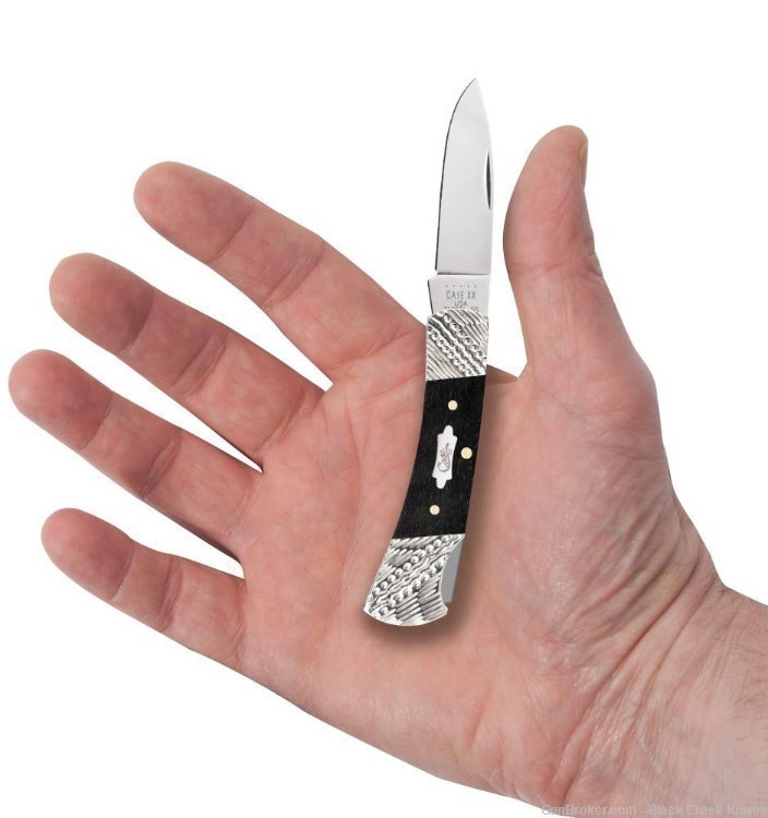 Case 59672 Ebony Wood Lockback Folding Knife Tru-Sharp™ Stainless Blade-img-5