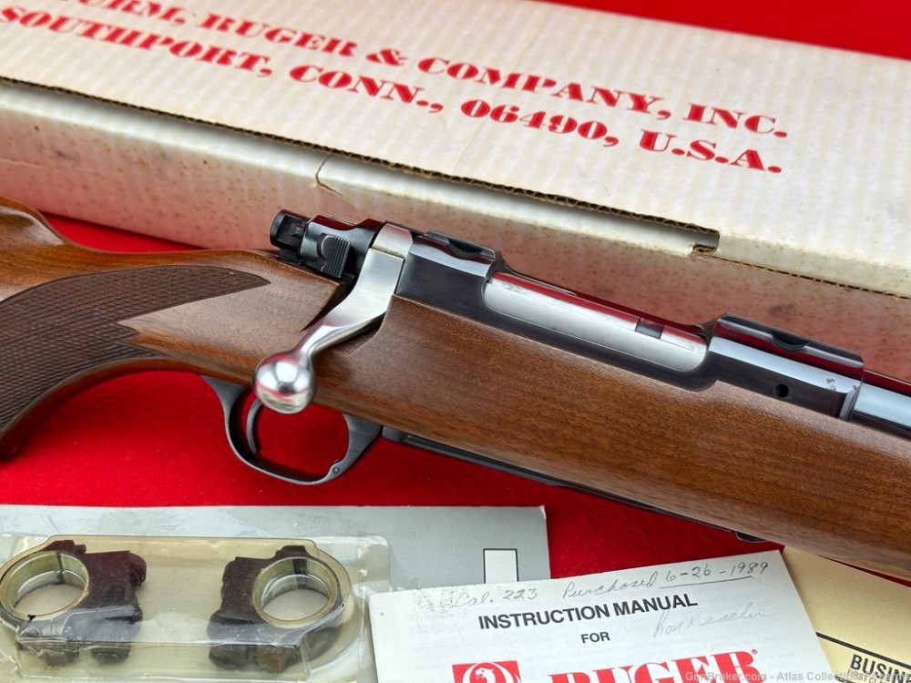 1989 Ruger M77 MARK II Bolt Action Rifle .223 Remington 18" - Original Box!-img-15