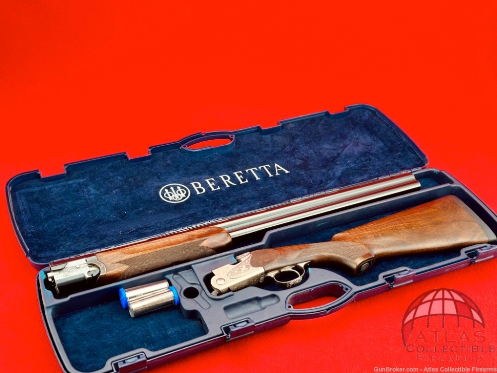 2008 Italian Beretta SV10 Perennia O/U Shotgun 12GA 28" - Factory Engraved-img-0