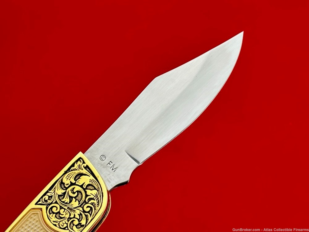RARE Colt / Franklin Mint 7 Piece Knife Set - FACTORY ENGRAVED - NOS!-img-10