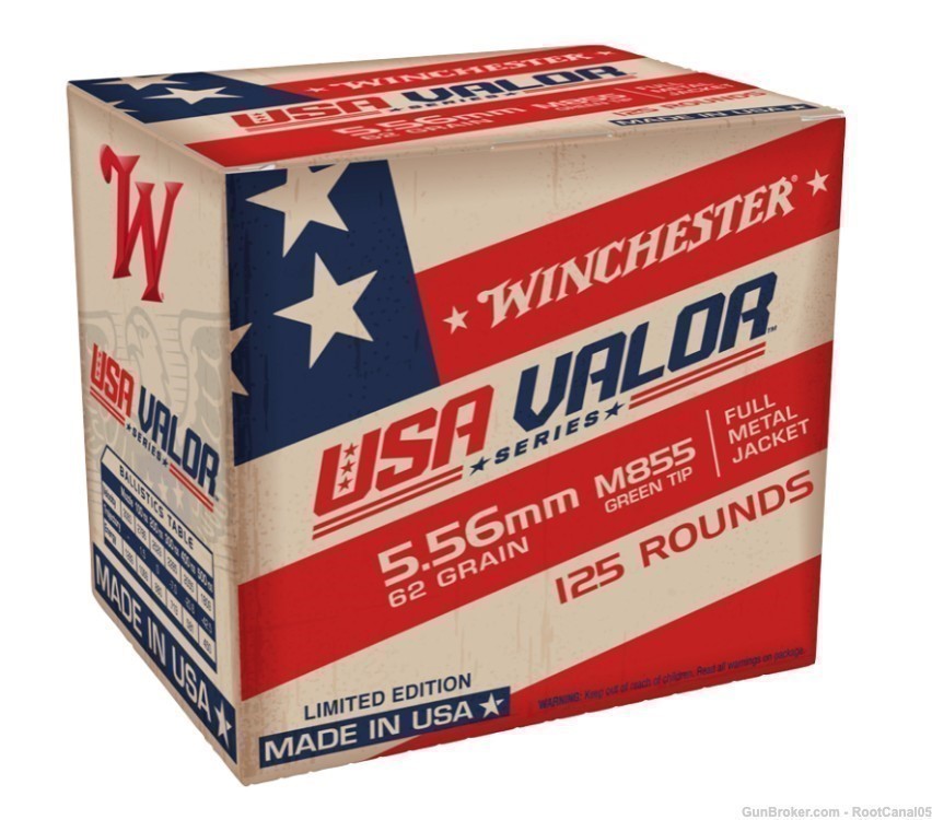 Winchester WIN 5.56 62GR Valor M855 125RD-img-2