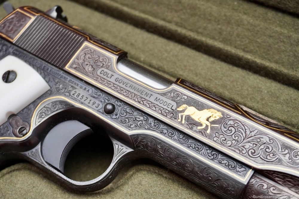 Colt Government 1911 .45ACP *FULL COVERAGE MASTER ENGRAVED & SIGNED*-img-2