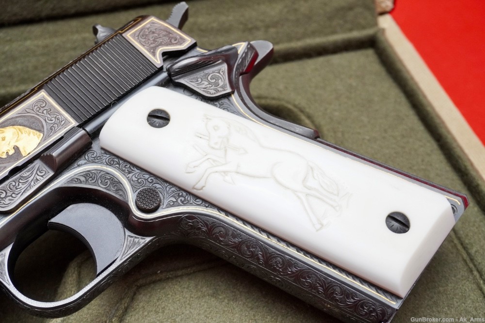 Colt Government 1911 .45ACP *FULL COVERAGE MASTER ENGRAVED & SIGNED*-img-7